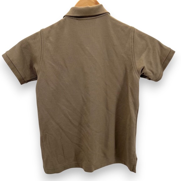 Psycho Bunny Boys Khaki Pima Cotton Short Sleeve Polo Embroidered Size 10/12 M - Picture 3 of 6